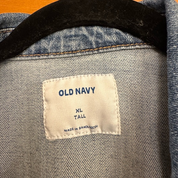 Old Navy Classic Jean Jacket, Light Wash, sz XL Tall - Picture 2 of 5